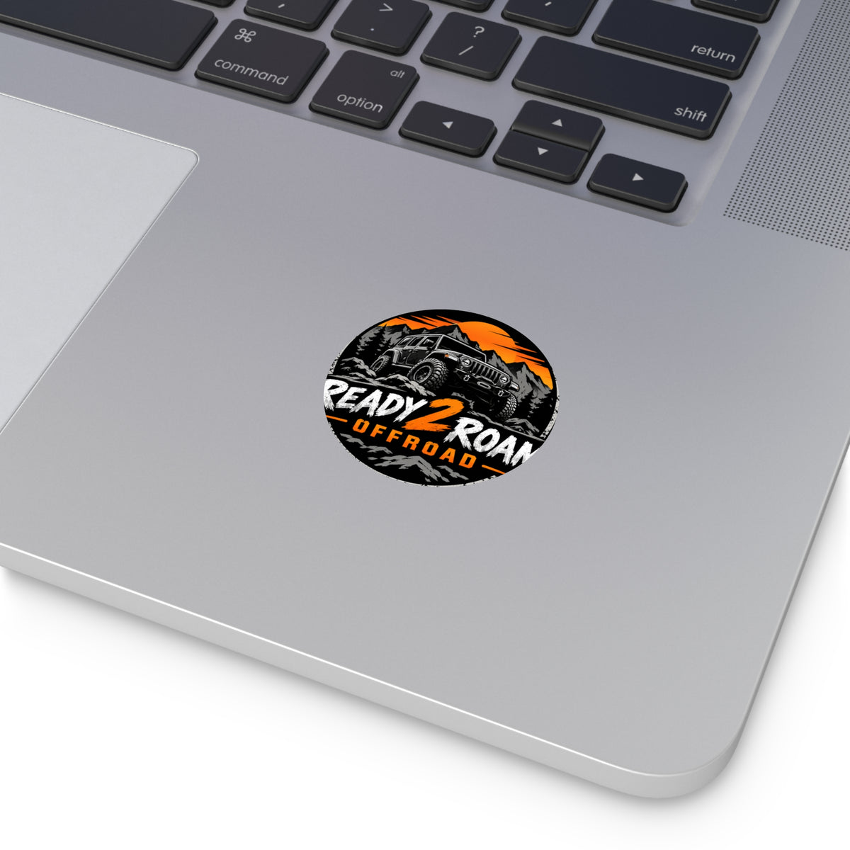 Ready 2 Roam Offroad Jeep Adventure Round Vinyl Sticker