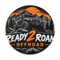 Ready 2 Roam Offroad Jeep Adventure Round Vinyl Sticker